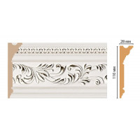 Карниз потолочный Decomaster D225-60 ДМ (110*28*2400)