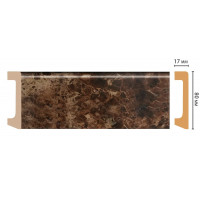 Цветной напольный плинтус Decomaster D235-713 ШК/20 (80*17*2400 мм)